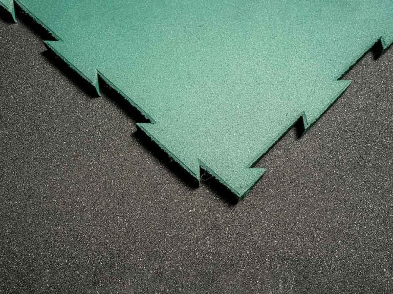Interlock Rubber Tiles Green