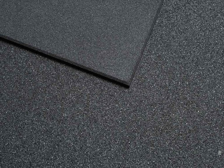 Plain Premium Gym Flooring Black 2